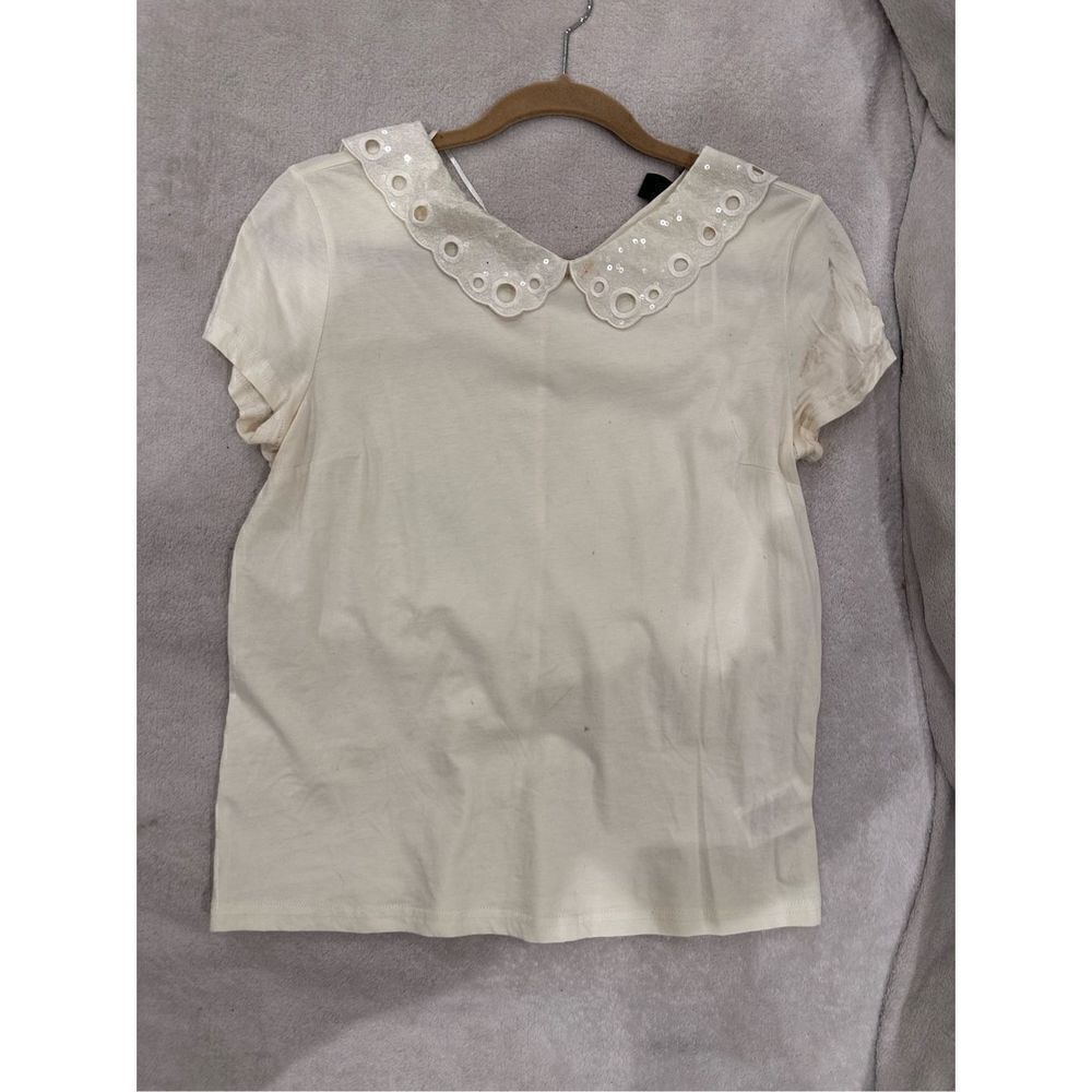 H&M women’s top size S with floral collar